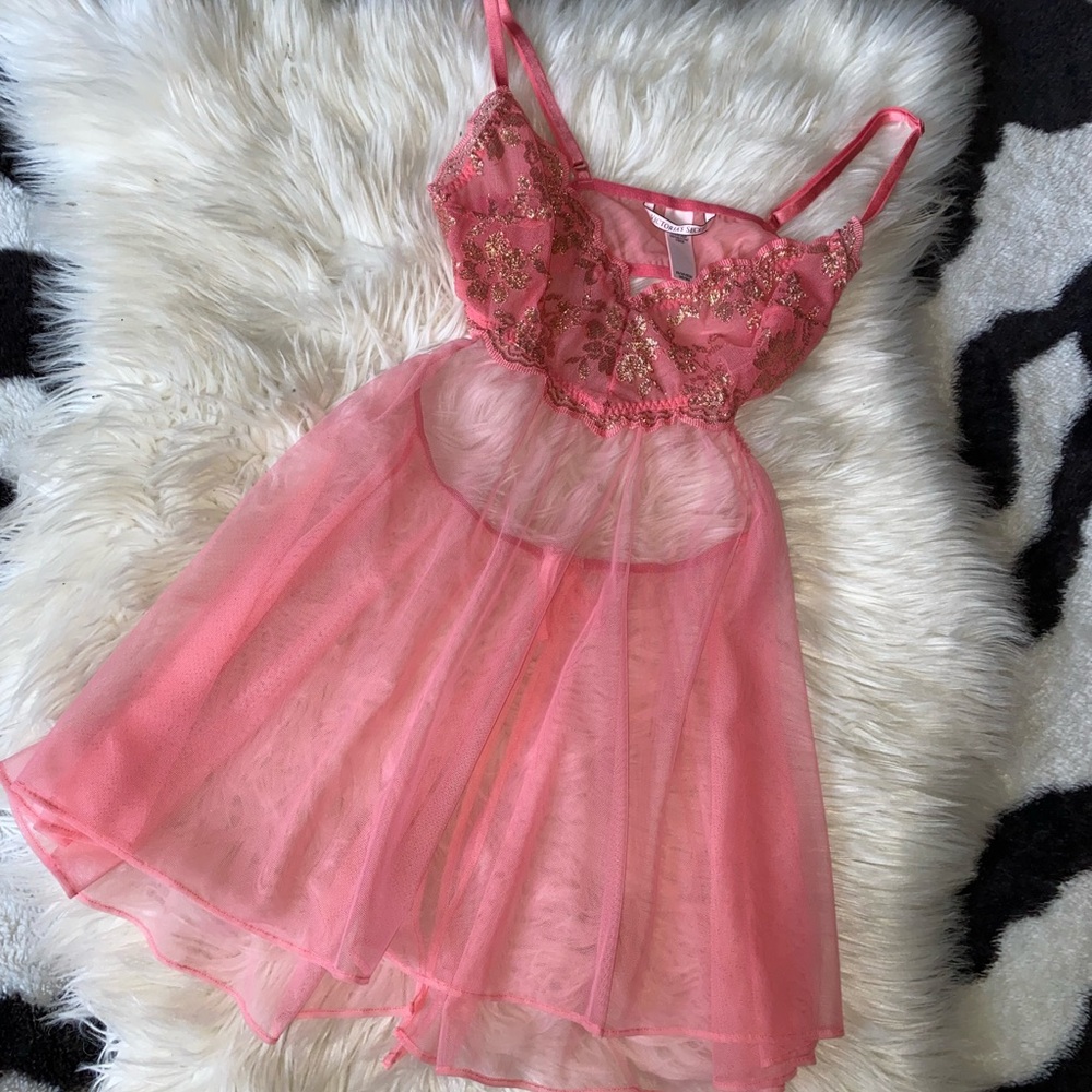Victoria’s Secret pink babydoll Lingerie size XS